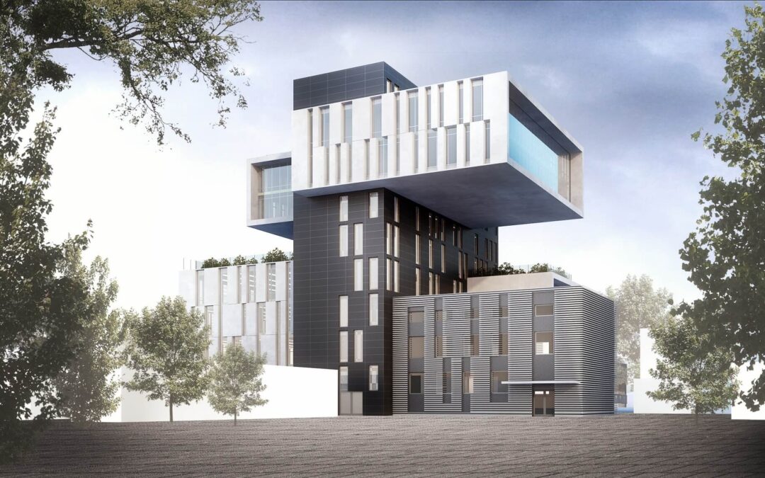 Administrative and office center on Chornovola Avenue Street, Lviv. Architectural concept