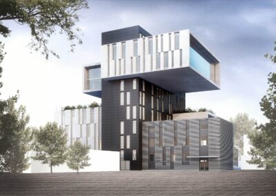 Administrative and office center on Chornovola Avenue Street, Lviv. Architectural concept