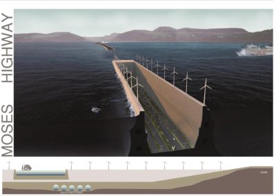 Moses highway, Hormuz Strait connection project, UAE. Competitive project