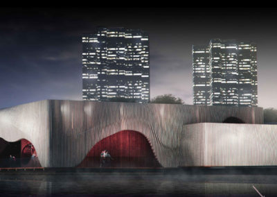 Floating Theatre, Berlin, Germany. Competitive project